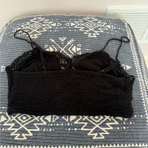 FREE PEOPLE Mariana Black Crochet Bralette size small - Picture 9 of 12